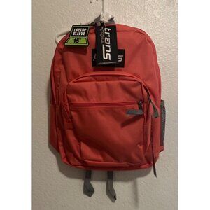 Trans by JanSport Supermax Guava Pink Side Bottle Holder Backpack Laptop- NWT